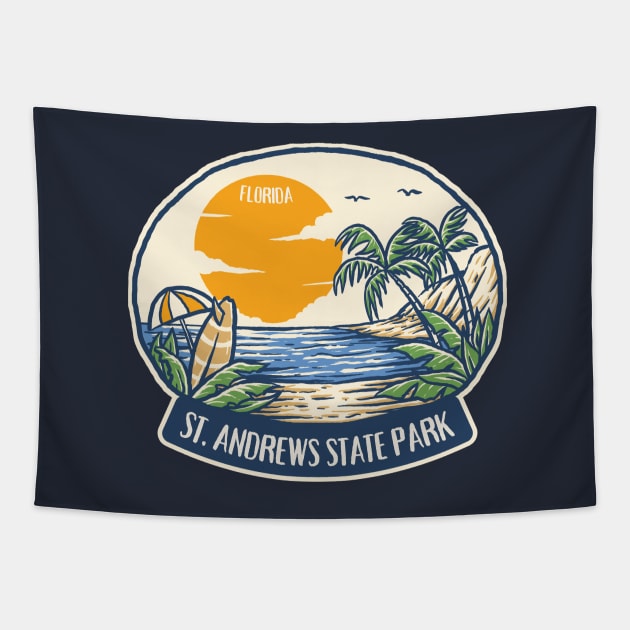 St. Andrews State Park Florida Tapestry by soulfulprintss8