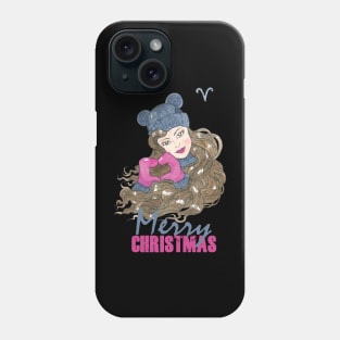 Merry Christmas Aries Winter Holidays Phone Case