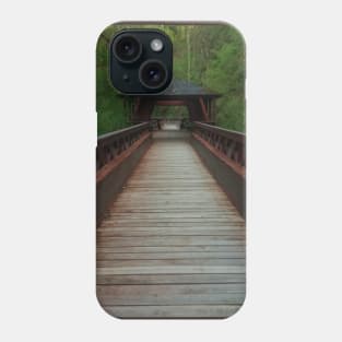 Wooden Bridge In The Forest Phone Case