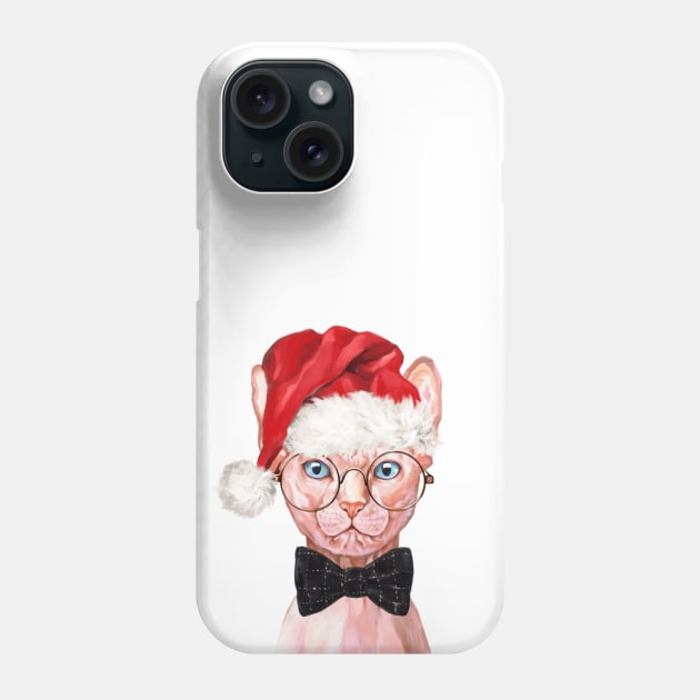 Christmas Sphynx Phone Case by bignosework