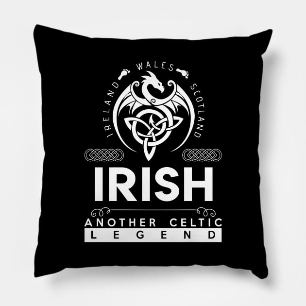 Irish Name T Shirt - Another Celtic Legend Irish Dragon Gift Item Pillow by harpermargy8920