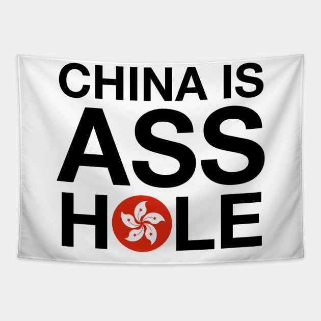 China is Asshole Tapestry by BlimpCo