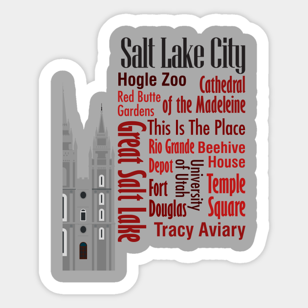 Sights of Salt Lake City - Salt Bae Meme - Sticker