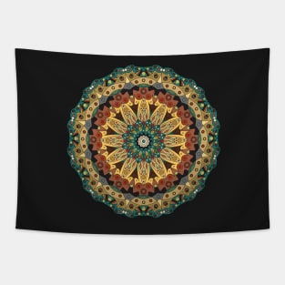 Geometric circular pattern Tapestry