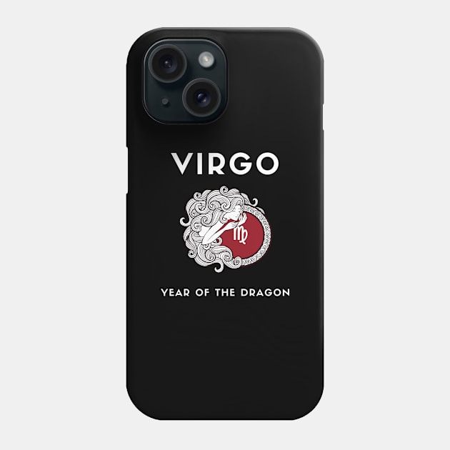 VIRGO / Year of the DRAGON Phone Case by KadyMageInk