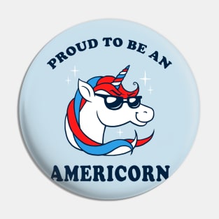 Proud To Be An Americorn Pin