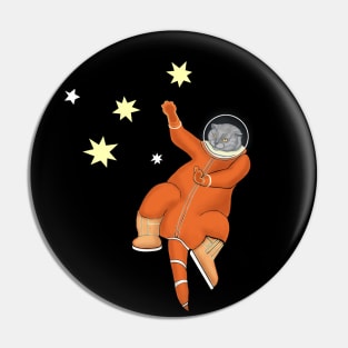 Space cat. Cats astronauts in an orange spacesuit Pin