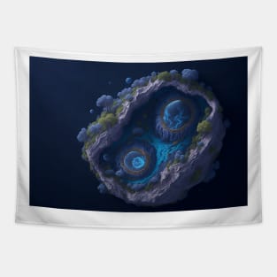 Planet island Tapestry