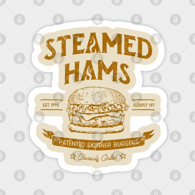 Steamed Hams, Skinny Burgers Magnet by artistcill