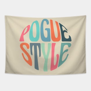 pogue style retro groovy font light version Tapestry