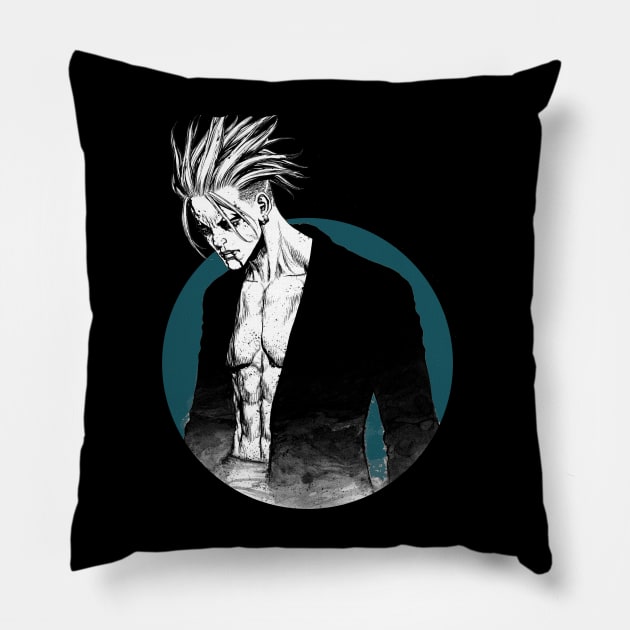 ken kitano Pillow by Sparkledoom