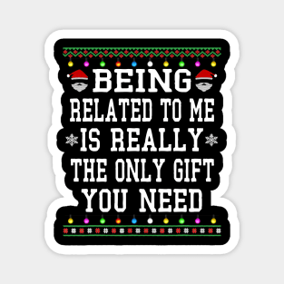 ugly sweater christmas 2024 Magnet