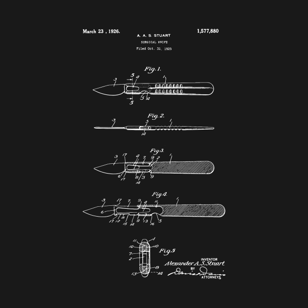 Surgical Knife 1926 Patent - Scalpel Patent by Anodyle