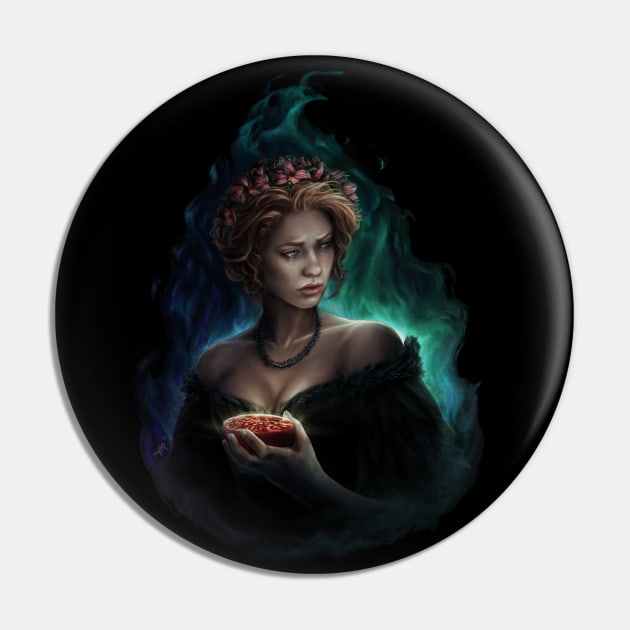 Persephone's Lament Pin by Art of Ariel Burgess