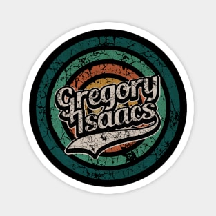 Gregory Isaacs // Retro Circle Crack Vintage Magnet