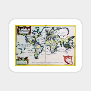 Nicholas de Fer - Universal Map 1702 -   Ancient Worlds Magnet