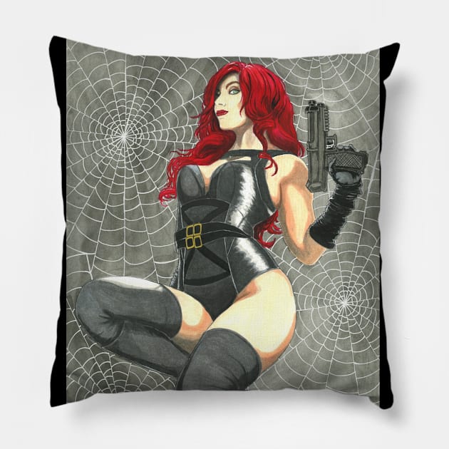 Natasha (Cosplay Butterfly) Pillow by AnalogArtByAdam