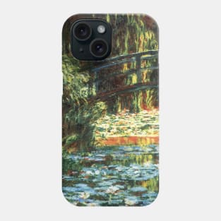 The Bridge Over The Water Lily Pond by Claude Monet Phone Case