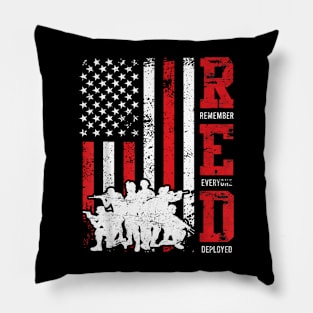 Everyone Deployed Memorial Day USA Heroes Pillow