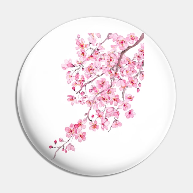 pink cherry blossom watercolor 2020 Pin by colorandcolor