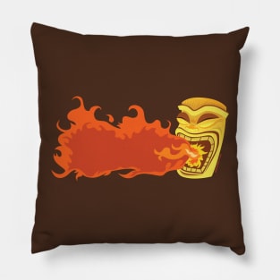 Flaming Tiki Pillow