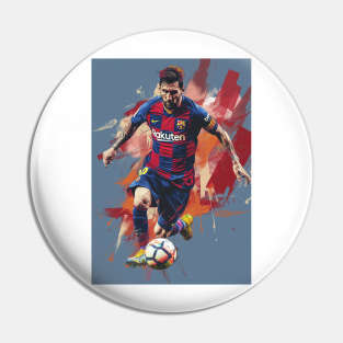 Lionel Messi Pop Art Pin