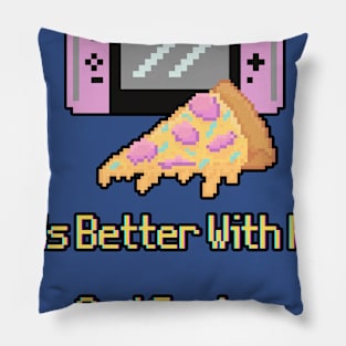 Life Is Better With Pizza And Gaming Pillow