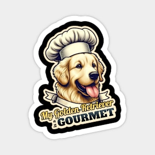 Golden Retriever Chef 3 Magnet