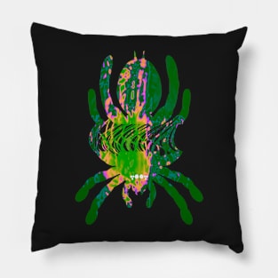 Tarantula Silhouette V45 (Tie Dye) Pillow