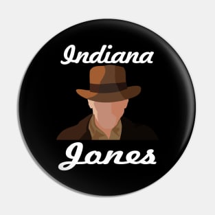 Indiana Jones silhouette Pin