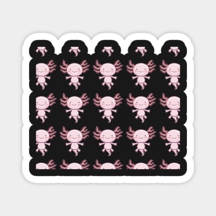 Axolotl Cute Pink Baby Fish Animal Social Distancing Salamander FaceMask Magnet