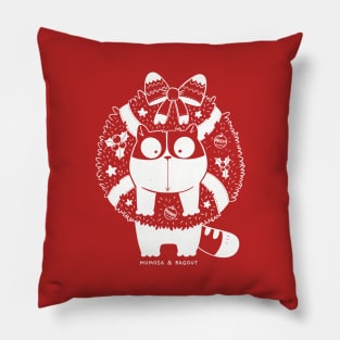 Christmas Cat Garland Pillow