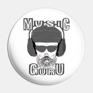 Guru Music Retro Sound System Pin