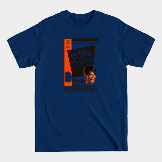 Disover ella at the cave - Ella Fitzgerald - T-Shirt