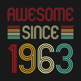 Vintage Awesome Since 1963 T-Shirt