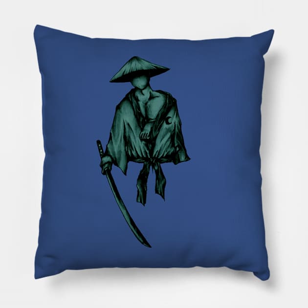 Samurai Japan Pillow by Batosay Day Light