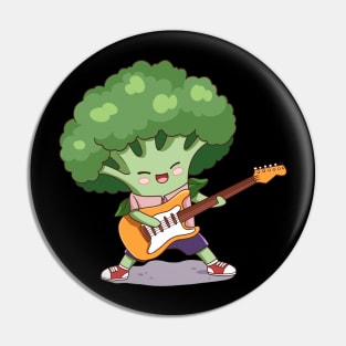 Broccoli play guitar Pin