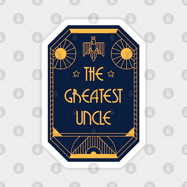 The Greatest Aunt - Art Deco Medal of Honor Magnet by Millusti