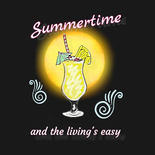 Summer tank: pina colada easy living by Walters Mom