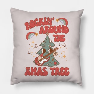 Rockin' Around the Christmas Tree Pillow