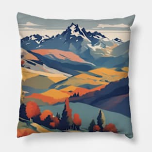 mountain art america 2024 Pillow