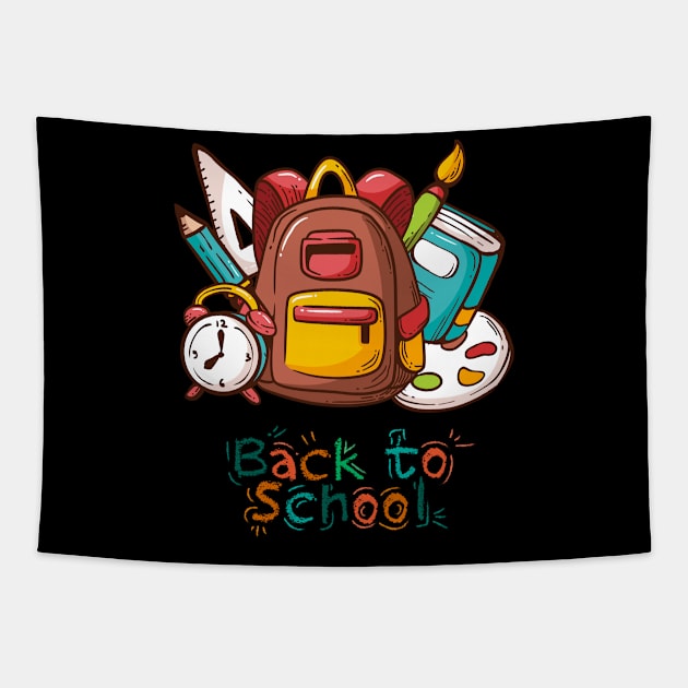 Welcome Back To School TShirt Funny Teacher Love gift TShirt Tapestry by Trendy_Designs