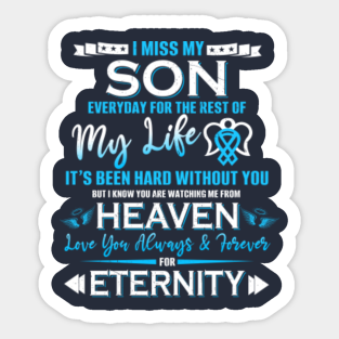 Son In Heaven Quotes My Son My Hero My Guardian Angel Aufkleber | Teepublic De