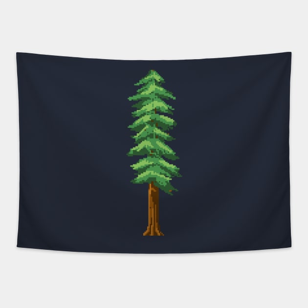 Pixel Spruce Tapestry by WP