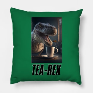 Tea-Rex #5 Pillow