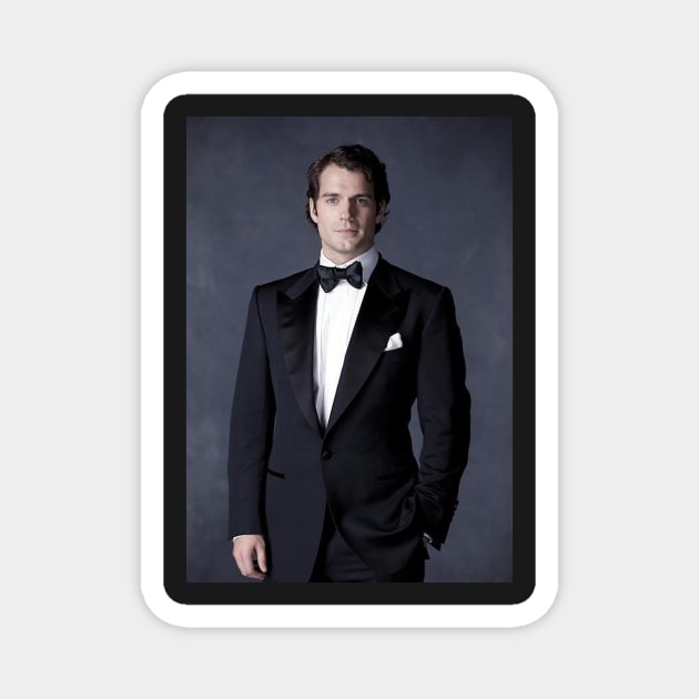 Henry Cavill Image in black Magnet by Athira-A