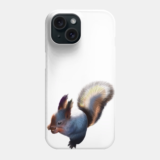 Fluffy squirrel Phone Case by Vladislava