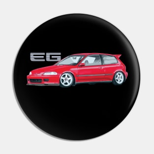 EG CIVIC HATCH Formula Red Pin