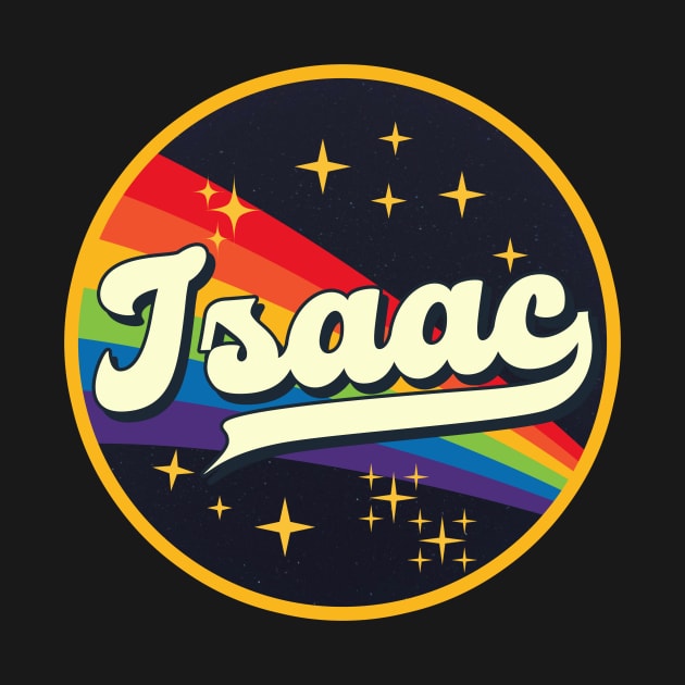 Isaac // Rainbow In Space Vintage Style by LMW Art