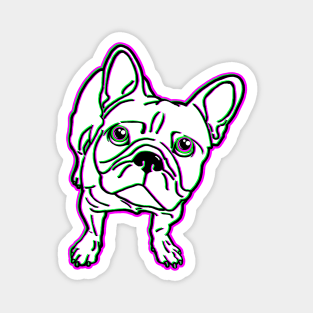 Cute and Colorful French Bulldog Magnet